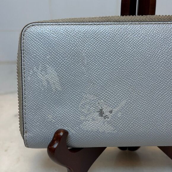 Coach Cross Grain Leather Full Zip Continental Wallet - Picture 5 of 16